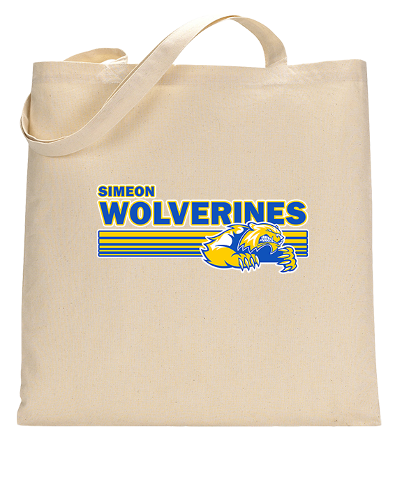 Simeon Career Academy Baseball Stripes - Tote