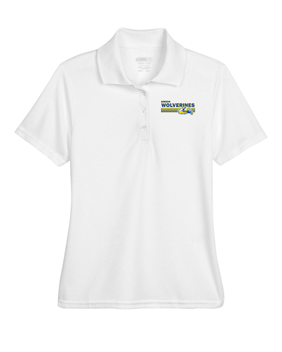 Simeon Career Academy Baseball Stripes - Womens Polo