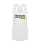 Simeon Career Academy Baseball Stripes - Womens Tank Top