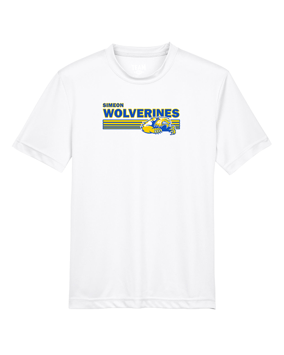 Simeon Career Academy Baseball Stripes - Youth Performance Shirt
