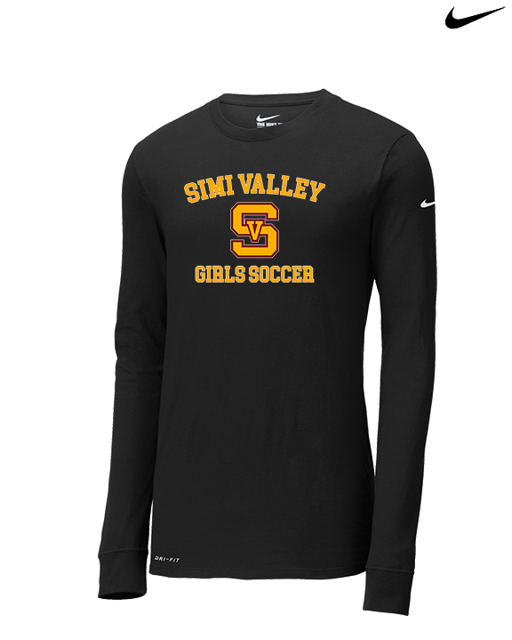 Simi Valley HS Girls Soccer Custom 1 - Mens Nike Longsleeve