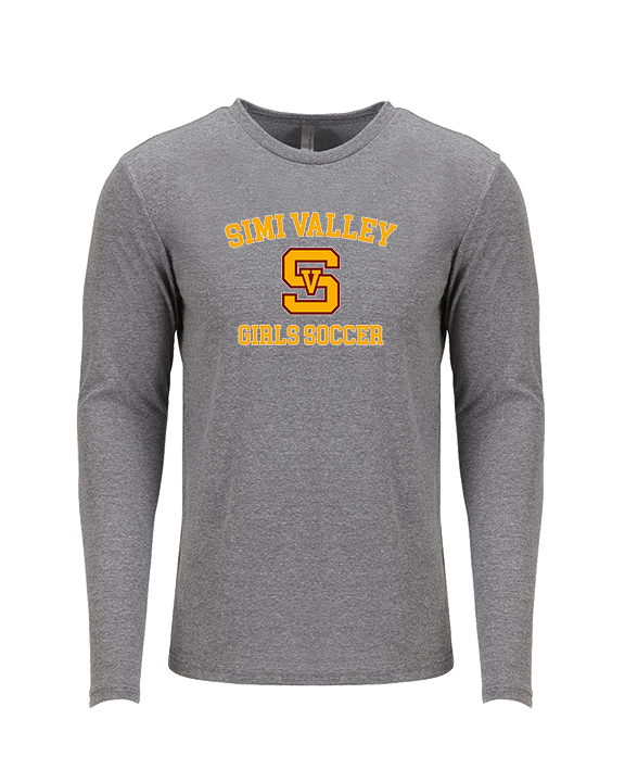 Simi Valley HS Girls Soccer Custom 1 - Tri-Blend Long Sleeve