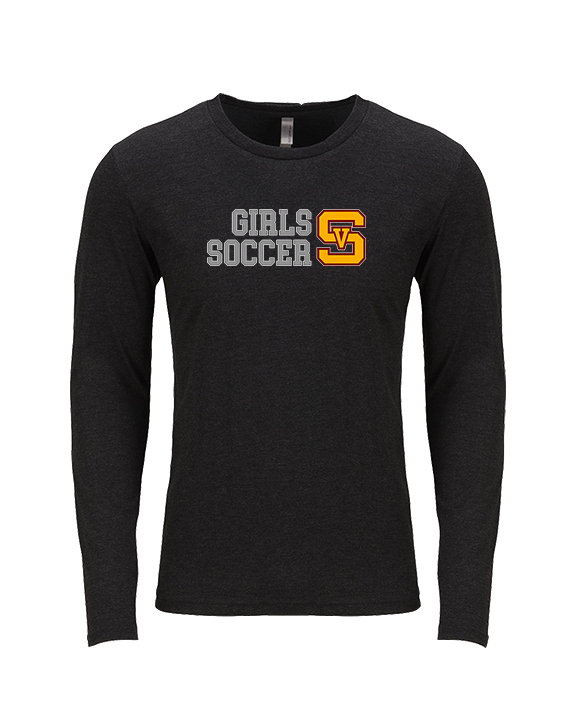 Simi Valley HS Girls Soccer Custom 2 - Tri-Blend Long Sleeve
