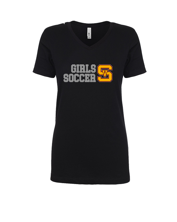 Simi Valley HS Girls Soccer Custom 2 - Womens Vneck