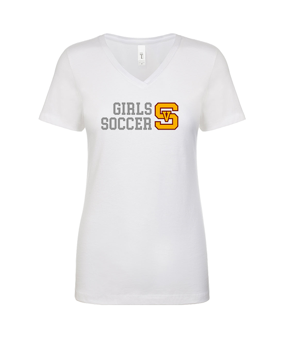 Simi Valley HS Girls Soccer Custom 2 - Womens Vneck
