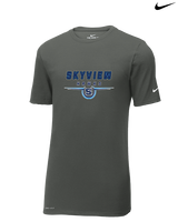 Skyview HS Football Design - Mens Nike Cotton Poly Tee