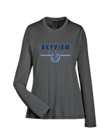 Skyview HS Football Design - Womens Performance Longsleeve
