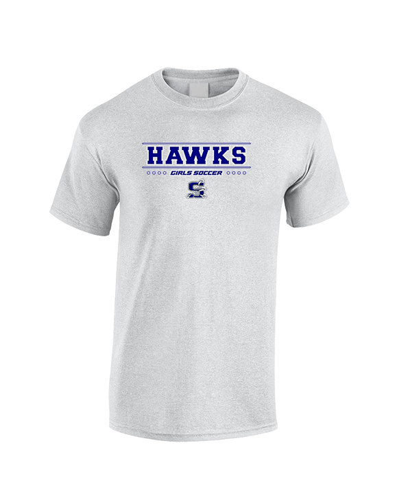 Skyview HS Girls Soccer Border - Cotton T-Shirt