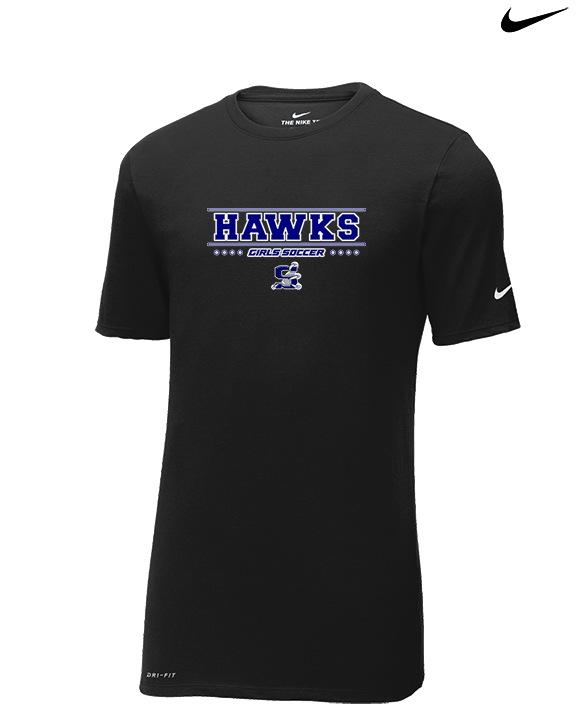 Skyview HS Girls Soccer Border - Mens Nike Cotton Poly Tee