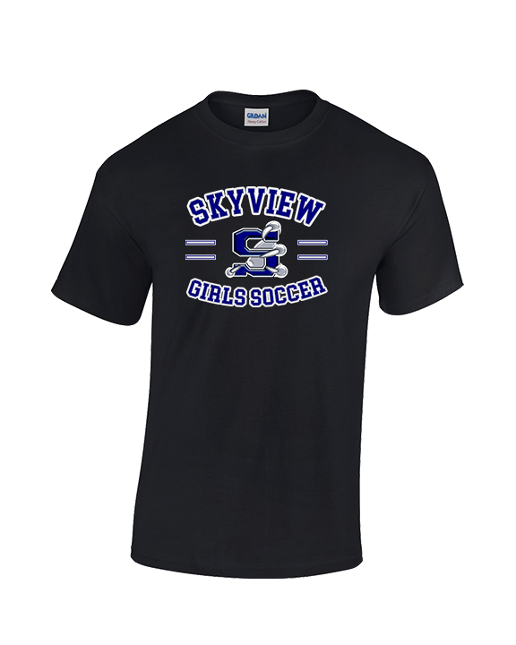 Skyview HS Girls Soccer Curve - Cotton T-Shirt