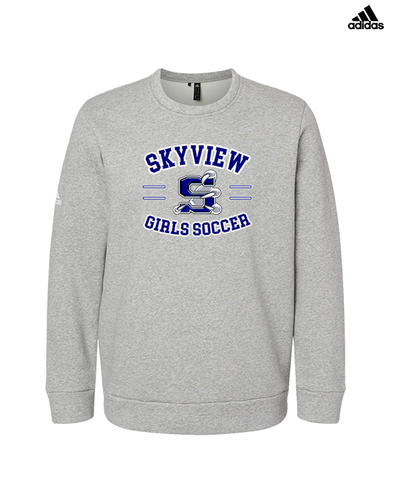 Skyview HS Girls Soccer Curve - Mens Adidas Crewneck
