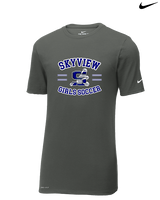 Skyview HS Girls Soccer Curve - Mens Nike Cotton Poly Tee