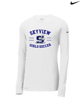 Skyview HS Girls Soccer Curve - Mens Nike Longsleeve