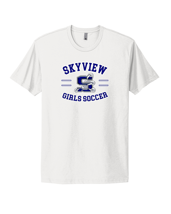 Skyview HS Girls Soccer Curve - Mens Select Cotton T-Shirt