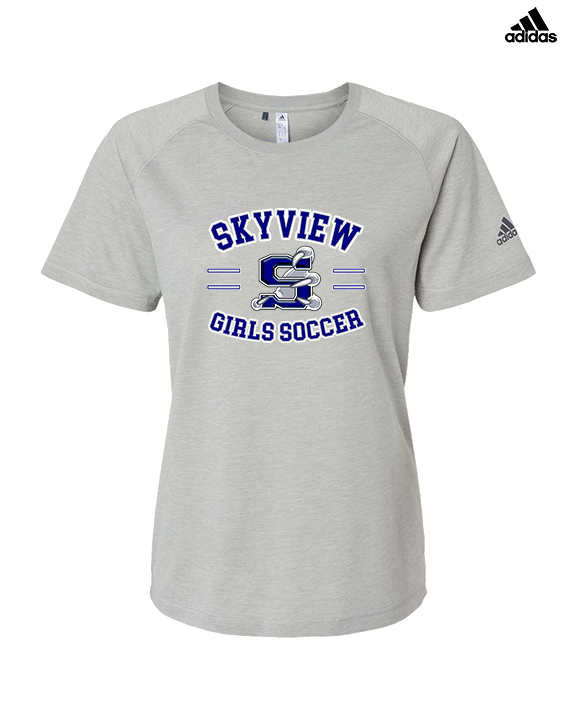 Skyview HS Girls Soccer Curve - Womens Adidas Performance Shirt