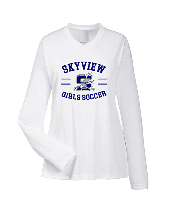 Skyview HS Girls Soccer Curve - Womens Performance Longsleeve
