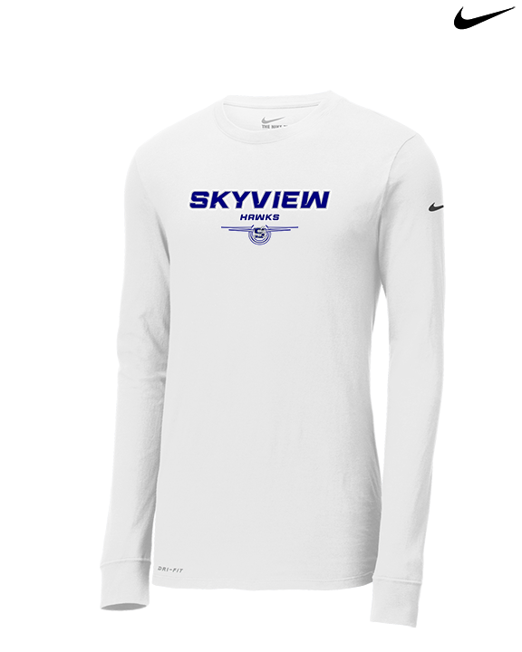 Skyview HS Girls Soccer Design - Mens Nike Longsleeve