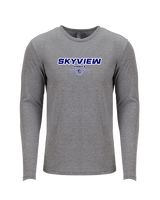 Skyview HS Girls Soccer Design - Tri - Blend Long Sleeve