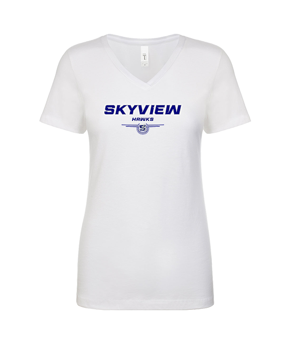 Skyview HS Girls Soccer Design - Womens Vneck