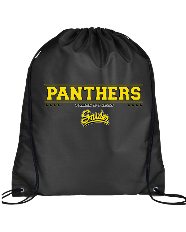 Snider HS Girls Track & Field Border - Drawstring Bag