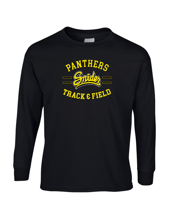 Snider HS Girls Track & Field Curve - Mens Cotton Long Sleeve