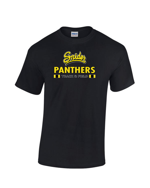 Snider HS Girls Track & Field Stacked - Cotton T-Shirt