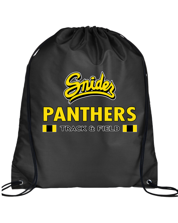 Snider HS Girls Track & Field Stacked - Drawstring Bag