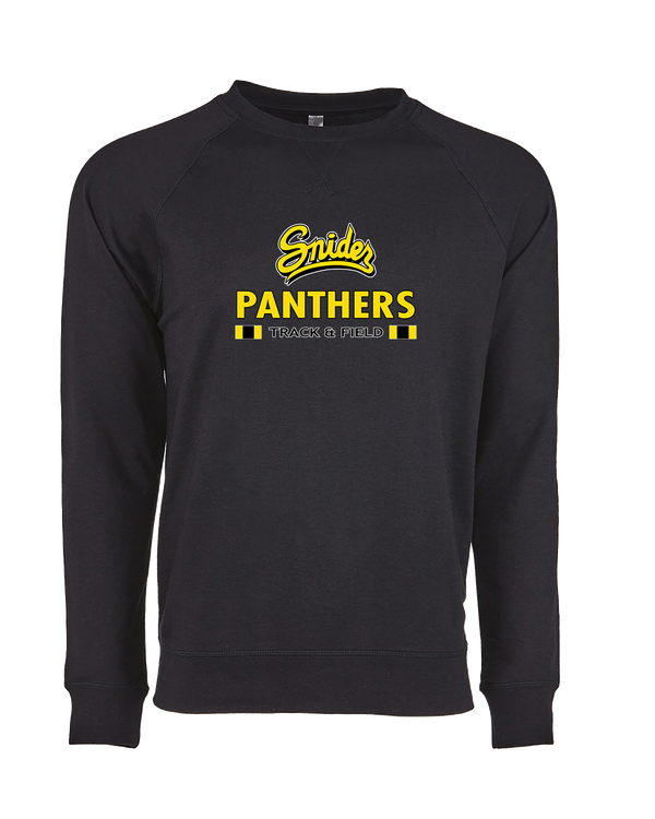 Snider HS Girls Track & Field Stacked - Crewneck Sweatshirt