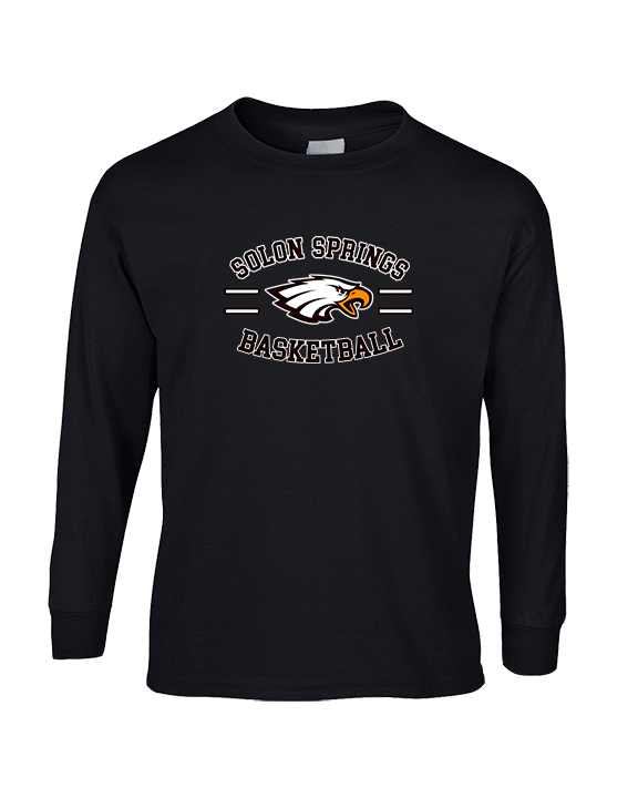 Solon Springs HS Basketball Curve - Cotton Longsleeve