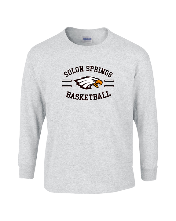 Solon Springs HS Basketball Curve - Cotton Longsleeve