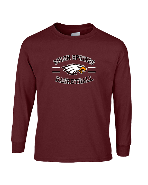 Solon Springs HS Basketball Curve - Cotton Longsleeve