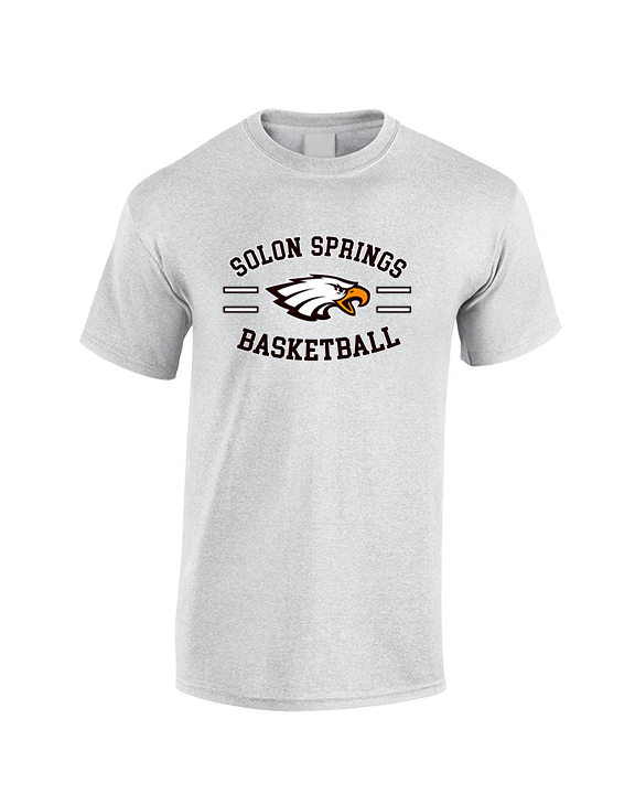 Solon Springs HS Basketball Curve - Cotton T-Shirt
