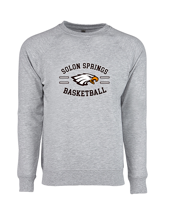 Solon Springs HS Basketball Curve - Crewneck Sweatshirt