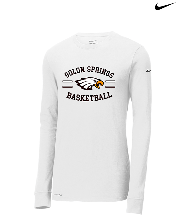 Solon Springs HS Basketball Curve - Mens Nike Longsleeve