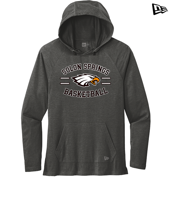 Solon Springs HS Basketball Curve - New Era Tri-Blend Hoodie