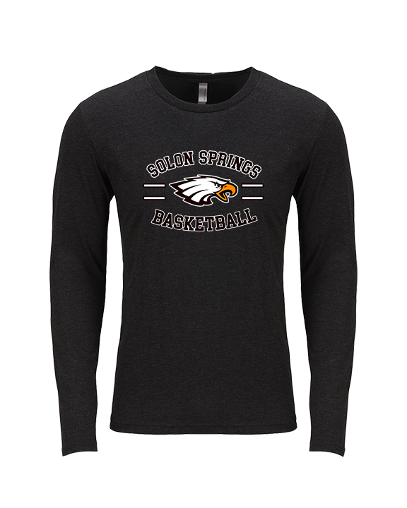 Solon Springs HS Basketball Curve - Tri-Blend Long Sleeve
