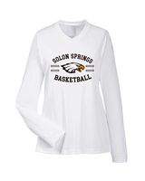 Solon Springs HS Basketball Curve - Womens Performance Longsleeve