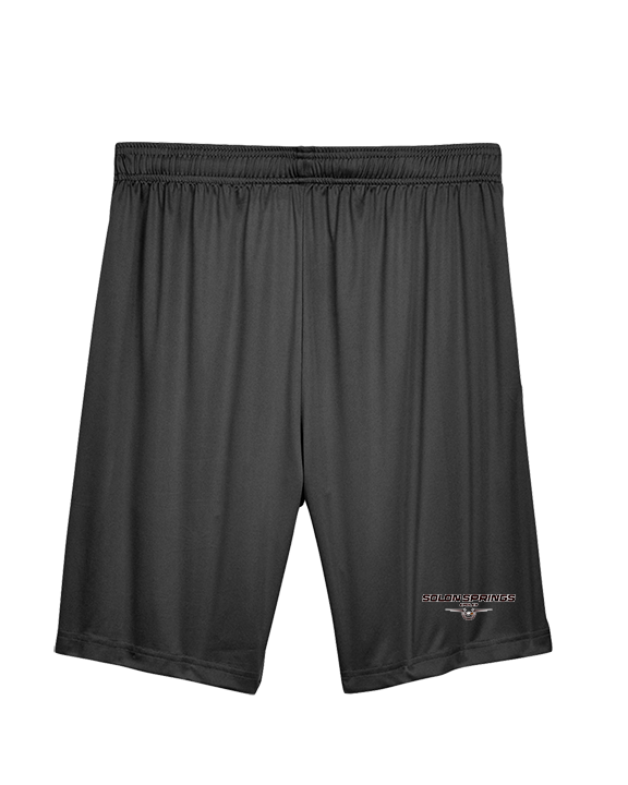 Solon Springs HS Basketball Design - Mens Training Shorts with Pockets