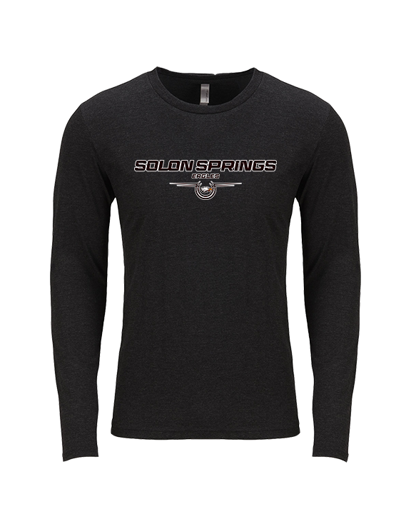 Solon Springs HS Basketball Design - Tri-Blend Long Sleeve
