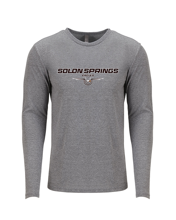 Solon Springs HS Basketball Design - Tri-Blend Long Sleeve