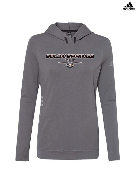 Solon Springs HS Basketball Design - Womens Adidas Hoodie