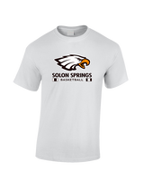 Solon Springs HS Basketball Stacked - Cotton T-Shirt