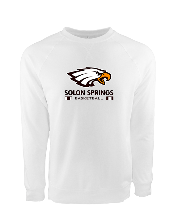 Solon Springs HS Basketball Stacked - Crewneck Sweatshirt