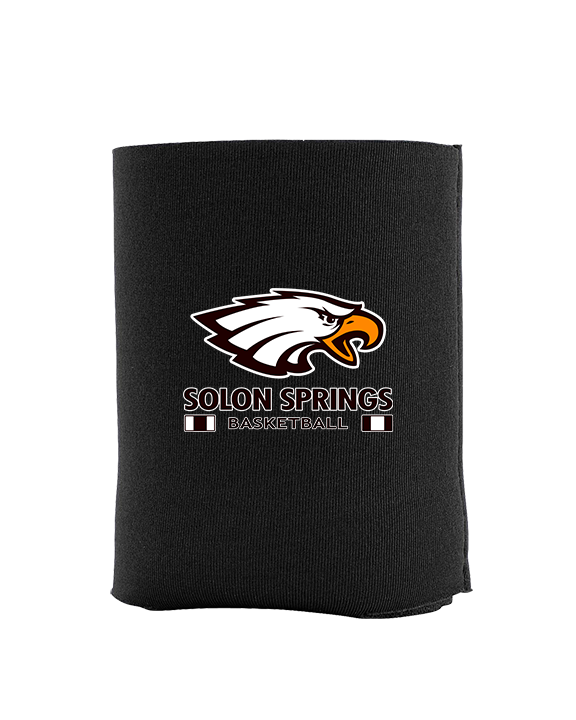 Solon Springs HS Basketball Stacked - Koozie