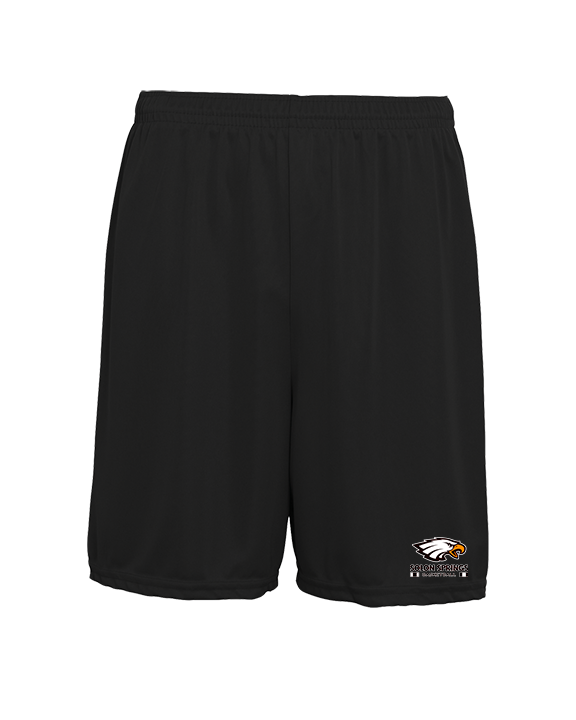 Solon Springs HS Basketball Stacked - Mens 7inch Training Shorts