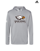 Solon Springs HS Basketball Stacked - Mens Adidas Hoodie