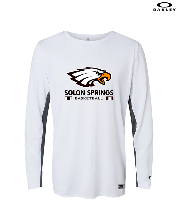 Solon Springs HS Basketball Stacked - Mens Oakley Longsleeve