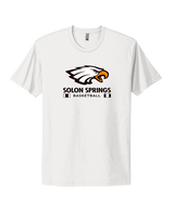 Solon Springs HS Basketball Stacked - Mens Select Cotton T-Shirt