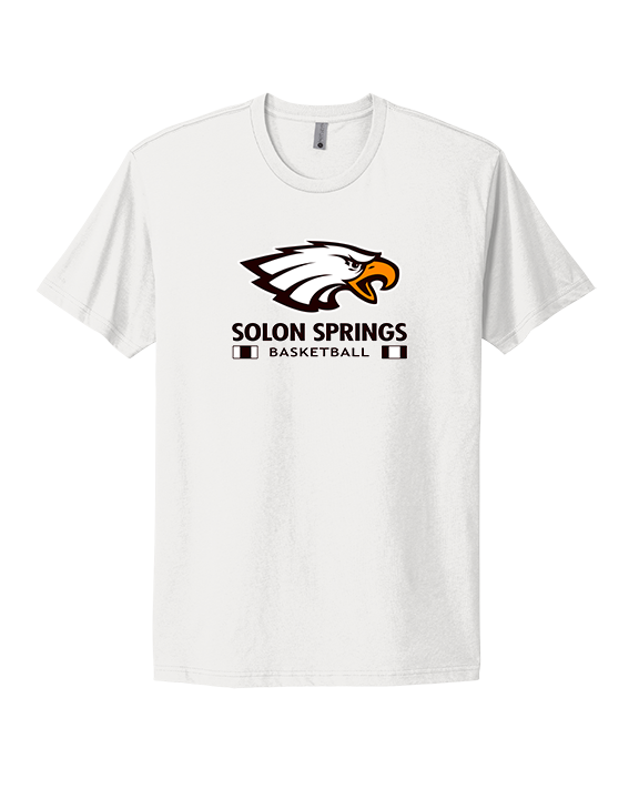 Solon Springs HS Basketball Stacked - Mens Select Cotton T-Shirt
