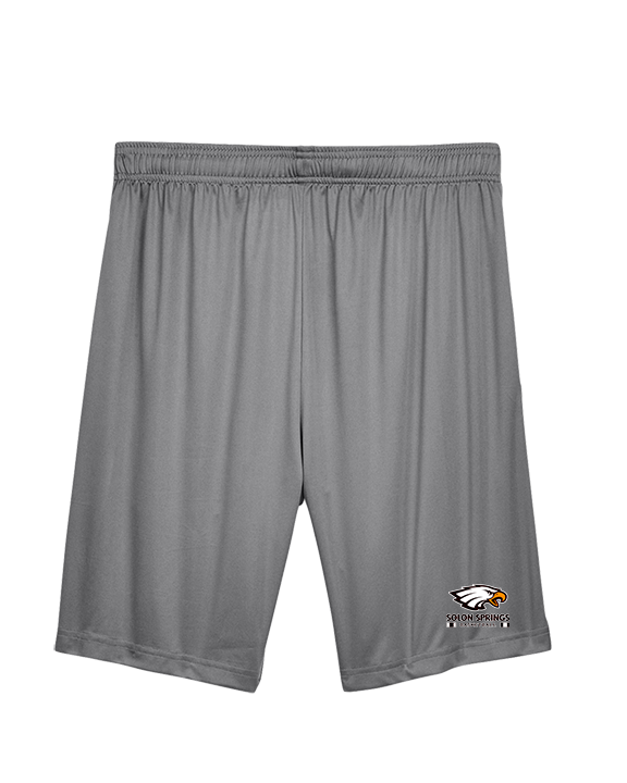 Solon Springs HS Basketball Stacked - Mens Training Shorts with Pockets